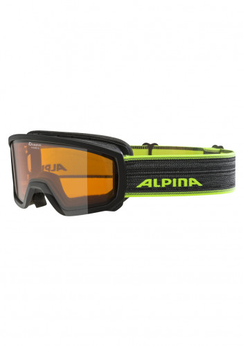 Dětské lyžařské brýle Alpina Scarabeo JR DH,A7258.32 BLACK NEON